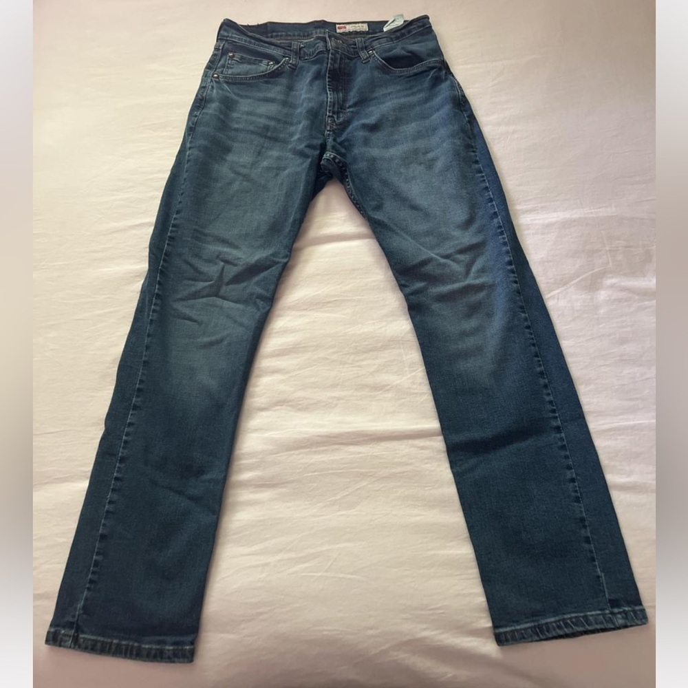 Wrangler Men's Dark Blue Straight Jeans